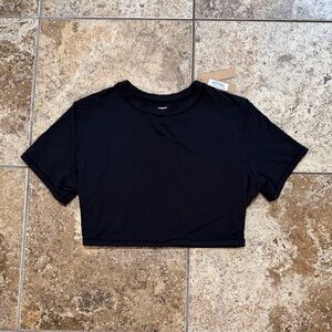 SKIMS Black Crop Top